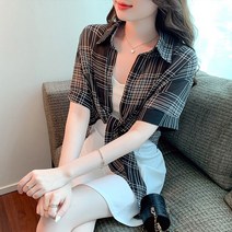 카라넥 셔츠 나시 보내기 여름 숏 숄 얇은 쁘띠 코트 여성 래쉬가드 쉬폰가디건 4998217133