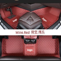 Ecool 링컨 바닥매트 코일매트 자동차바닥발판 차발매트 카매트 MKC MKS MKX MKZ 노틸러스 에비에이터 컨티넨탈 코세어 (링컨 도안 첨부), 와인 레드 Wine red, 코세어(20년~현재)