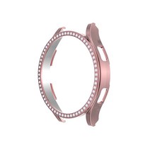 아이티스타일 갤럭시워치3 다이아 큐빅 보호케이스 41mm 45mm, 핑크골드