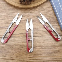 고 탄소 녹 방지 U 자형 스프링 원사 가위 크로스 스티치 스레드 트리머-121010, 단일옵션, 단일옵션