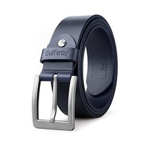 107747 리얼 솔리드 가죽 버클 남성용 버프웨이 벨트 내구성 헤비 듀티 1.5