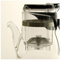 녹차주전자 찻주전자 티메이커 유리포트 유리 물병 600ml 차여과기 티백워머 유리워머