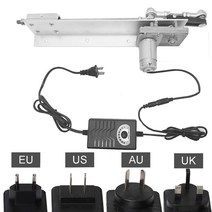 리니어 액추에이터 소형 모터 왕복 선형 모터 DC 12V/24V 120RPM 감속 Linearly 텔레스코픽 액추에이터 (엔, 02 12V80mm95rpm_04 UK Plug