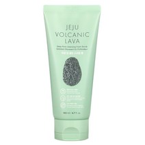 The Face Shop Jeju Volcanic Lava Deep Pore-Cleansing Foam Scrub 4 7 fl oz (140 ml)