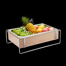 뷔페 음식 디스플레이 랙 과일 빵 과자플레이트, L+세라믹 플레이트