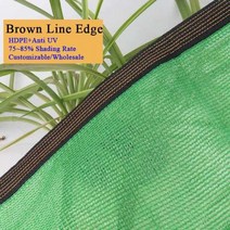 차광막 차양 그늘 녹색 햇빛 가리개 그물 자외선 방지 HDPE 3 20 핀 다육 식물 커버 집 발코니 항해 수영장 천막, 없음, 12Pin Brown Lines+1mx4m