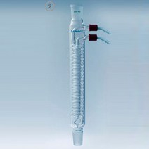 LukeGL 환류 냉각기 Dimroth Condenser Reflux-A Reservoir GL14 with PP Connectors, 500 mm 24/40