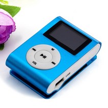 MP3 플레이어 휴대용 미니 mp3 clip mp3 music player with, 푸른