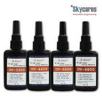 스카이케어스 UV-8800 경화접착제 LED 유리접착제 스마트폰수리 PCB수리 광경화 자외선 50g, 1개