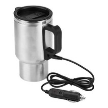 차량용 전기포트 500ml 12v 자동차 전기 난방 컵 usb 난방 병 케이블 컵 컵 물 머그잔 가열 음료 여행 주전자 라이터 보 o3o2