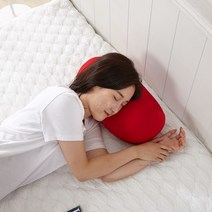 떡볶이 베개 발 쿠션 등받이 놀이방 침대떨어짐 방지 마이크로 에어볼 목 낮잠 수험생, 오렌지
