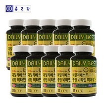 종근당 데일리베스트 종합비타민미네랄 1400mgx180정, 180정, 10개