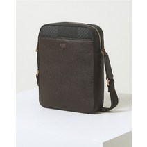 22FW [선물추천] HOUSE CHECK 패턴 브라운 소가죽 닥스 크로스백 DBBA2F503W3
