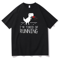 아두이노 Frontend 프로그래머 셔츠 Chrome Dino Geek 해커 코더 선물 웹 개발자 Tshirt Mens Cotton Tee I, 01 Black_07 4XL