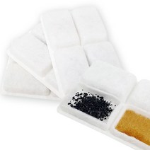 [마크트] 스퀘어 펫정수기 리필필터 4개입 고양이정수기 식기 _ 2108EA, 1, 본상품선택