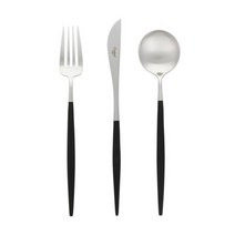 [큐티폴] 고아 블랙 디너 커트러리 3종세트, 상세 참조