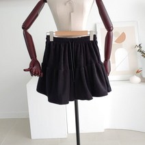 메이룸 미니캉캉스커트 후리스 기모 a라인 프릴스커트