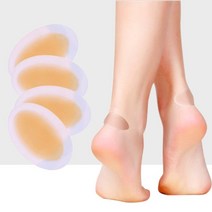 뒷꿈치 보호 밴드 실리콘 반투명 만능 아킬레스건 스티커 풋케어 용품 원형 쿠션 물집 방지 행군 국토대장정 마라톤 오래걷기 산책 새신발 쓸림 예방 조깅 뜀박질 피부 손상(원형쿠션)
