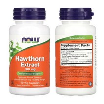 NOW 나우푸드 산사나무 추출물 300mg 90캡슐