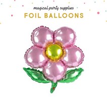하늘풍선파티 은박풍선 꽃받침 플라워 2개입 1세트 파티풍선 생일풍선 홈파티 학교장식 강당 축하 입학 졸업, 핑크