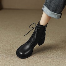 Z3JC 여성 통굽 통굽 3cm 5cm 앵클부츠