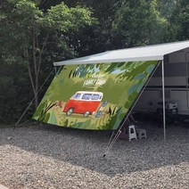 캠핑로고 감성 사이드월 카라반 사이드월 어닝 사이드월, 5.0M (심지6mm)