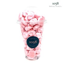 1058베이킹스튜디오 수제 딸기 머랭쿠키/답례품/선물/어린이, 딸기 머랭쿠키, 1개