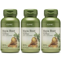 GNC 삼지구엽초 마카 Maca Root 525mg 100캡슐 3개