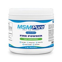Kala Health MSMPure Fine Powder 1 lb Fast Dissolving Organic Sulfur Crystals 99% Pure Distilled M
