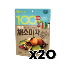 농협 채소미각 건강원물칩 영양간식 30g x 20개, 단품