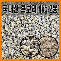 The큰나무 국내산 흑보리 보리쌀 검정보리, 2봉, 잡곡용 4Kg