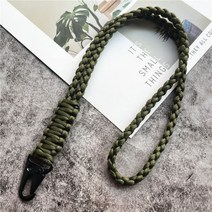 핸드폰 스트랩줄 목걸이 케이스 폰스트랩 휴대폰 핸드폰용 무거운 키 스트랩 액세서리 Olecranon Lanyard for Knife 클라이밍 로프 체인 넥 셀룰러 펜던트, [03] army green  50cm