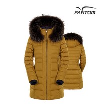 팬텀 골프 fantom여성 라쿤 후드 하프 덕다운 점퍼 F22184JA272_MS, 90, MS