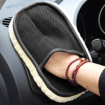 자동차 바디 케어 워시 청소 양모 장갑 소프트 브러시 세탁기 클리너 홈 오토바이 도구, 01 빨간