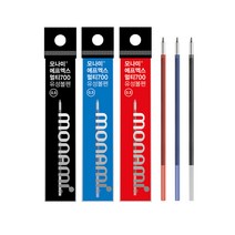 [문구조아] 모나미 플립3 리필심 필기구 문구 사무용품 0.5mm 파랑, 5개