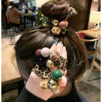 방울호피폼폼 호피타이머리끈 헤어슈슈 헤어밴드