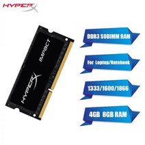 추가 램 노트북 메모리 DDR3L DDR3 8GB 4GB 1600MHz 1333MHz 1866MHz 1.35V PC3L Sodimm RAM 컴퓨터, 4GB DDR3 1600MHZ