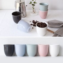 국산 메레신 프랑스 도자기 디자인 손잡이 없는 미니 물컵 1p 260ml, 핑크