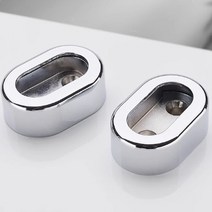 여고니야 옷봉 소켓 6P 원형소켓 벽장 옷봉고정 타원형 브라켓, 6개, 16파이