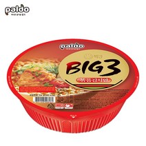 팔도 빅3볶음김치면 154gx10컵/Big3김치/컵라면/무배, 10개