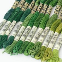 퀼팅맘 DMC 25번 십자수 면사 (그린계열 12종), 890