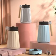 미니쿠치 보온 스텐 이중단열 전기포트 MC-301KST, 베이지, 상세페이지 참조