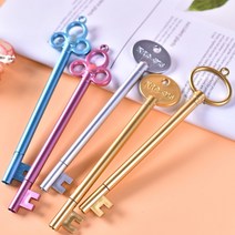 열쇠볼펜 잘써지는 중성펜 선물용 얇은 볼펜 특이한 키 모양 필기감좋은 학용품 젤펜 다이소, 4. A써클 실버