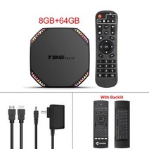 VONTAR T95 플러스 TV 박스 11 8GB RAM 64GB Rockchip RK3566 4K 1000M LAN 4GB 3GB 미디어 플이어 Plus TVBOX, CHINA_Eu 플러그 | 8GB 64GB MX3