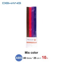 프린트보드 필라멘트 디왕-3D 프린터 리필 1.75mm ABS 3D 인쇄 플라스틱 펜 40 가닥 10 미터 DIY 공예 장난감 용114390, 3d pen filament2