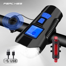 자전거 경적 빛 자전거 빛 앞 충전식 램프 mtb 자전거 랜턴 헤드라이트 사이클링 손전등 lcd 속도계 컴퓨터, 056 후미등