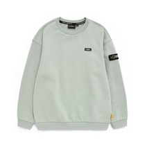 내셔널지오그래픽키즈 22FW내셔널지오그래픽 K224USW920 키즈 등판 변형 로고 맨투맨 티셔츠 SMOKE GREEN