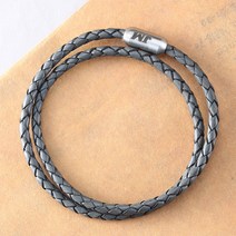 [이니셜 각인] 빈티지 가죽팔찌 블랙/브라운/그레이/베이지 (커플 추천/당일출고/남자팔찌 추천)