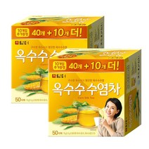 담터 옥수수수염차 50입 2개/회사 탕비실 사무실 간식 침출차 겨울, 75g, 50개, 2개