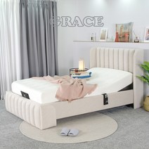 모베 모션베드 그레이스 SS 슈퍼 싱글 전동침대+매트리스세트, 루나, 크림